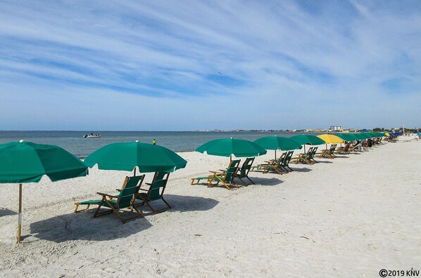 On the beach