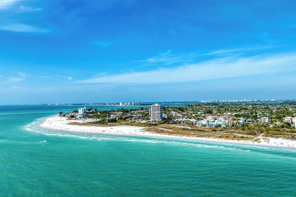 Vlak bij het strand