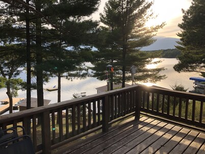 Crystal clear lake with a  private beach and gorgeous views