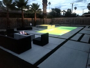 A heated pool