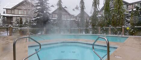 Una piscina riscaldata