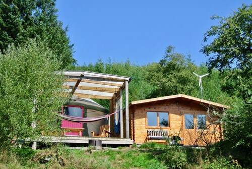 Luxurious yurts on off-grid eco retreat centre in stunning mountain location