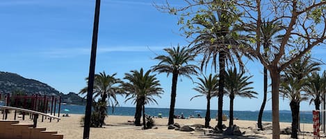 On the beach