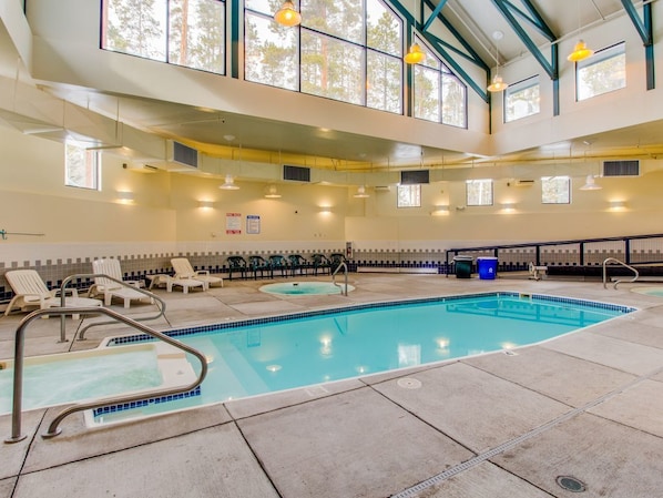 Indoor pool, a heated pool