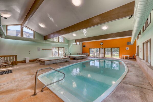 Indoor pool, a heated pool