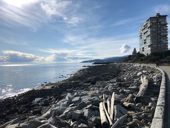 Sun-loungers, beach towels - Renovated, spacious and bright North Shore garden oasis/one bedroom suite (North Vancouver)