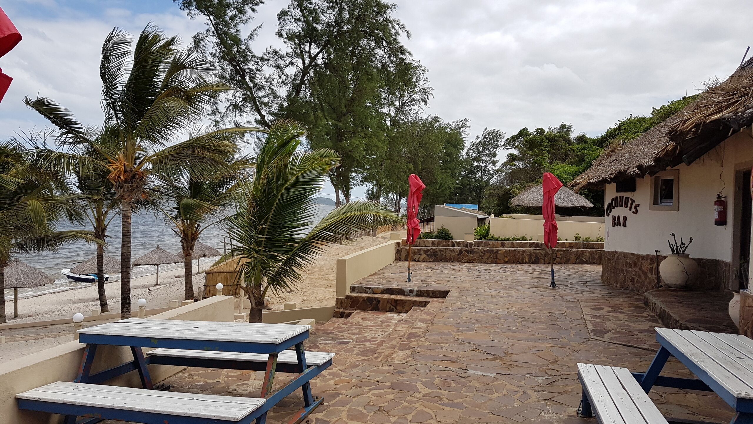 Bilene Lagoon Beach Area from  Restaurant Palmeiras