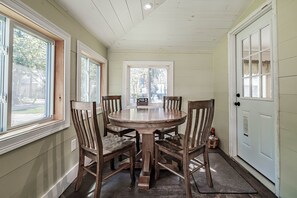 Dining - Cheerful Single Level Home w/ Shared Beach on Sebago Lake! (Sebago)