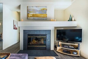 TV, fireplace, DVD player, offices