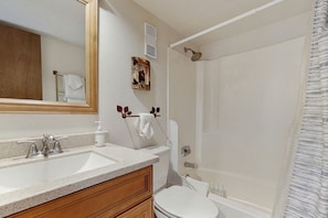 Hair dryer, towels