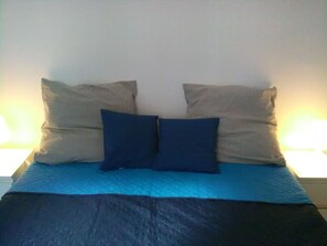 1 bedroom, iron/ironing board, bed sheets
