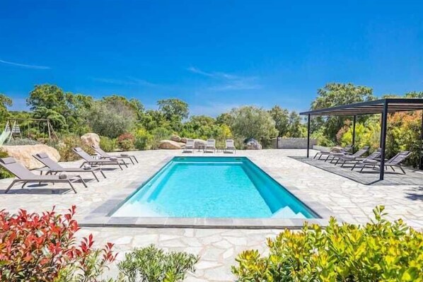 A heated pool - Villa 19 - Heated pool - Walking distance to the beach (Zonza)