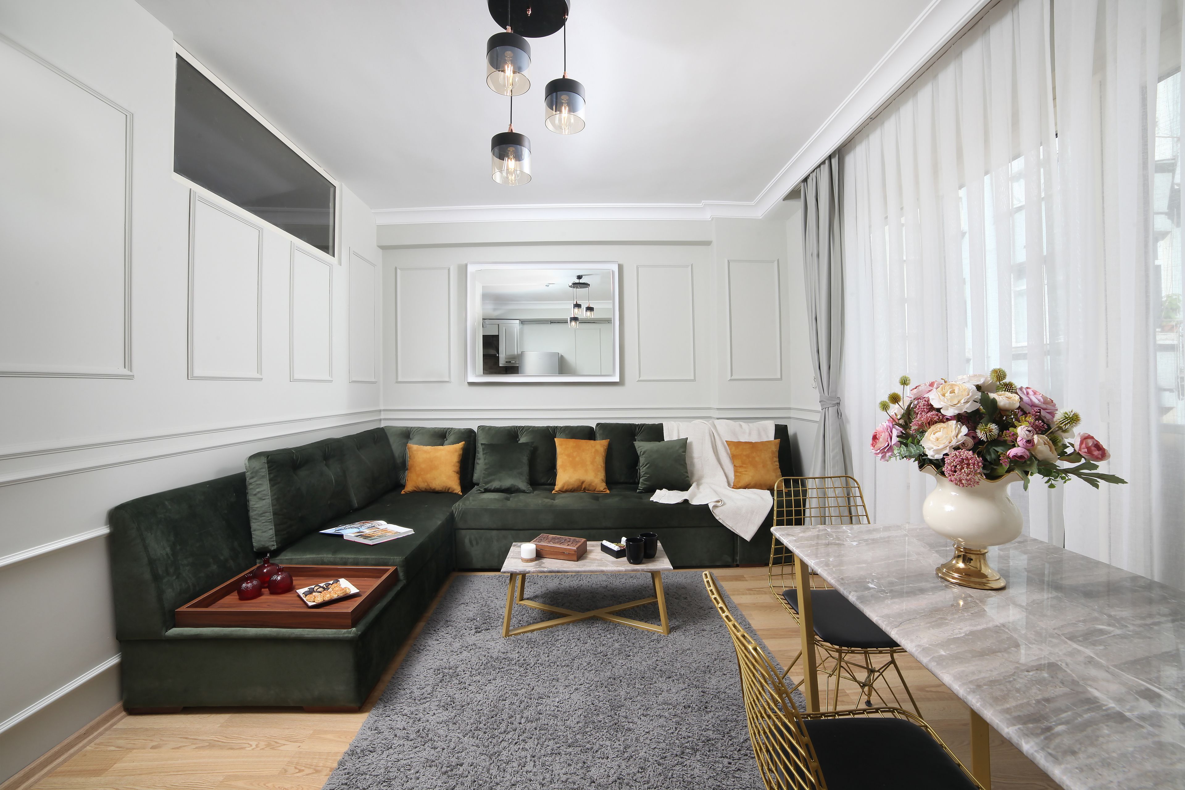 One Bedroom Apartment | Living area | 32-inch LED TV with cable channels, TV