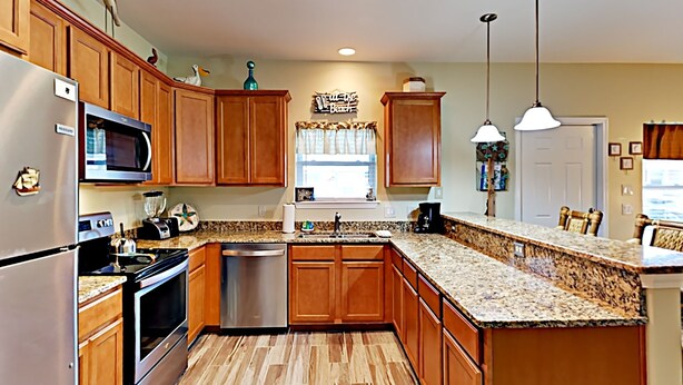 Coffee/tea maker, fridge, microwave, stovetop - After Dune Delight @ Costa Del Ray (Port Aransas)