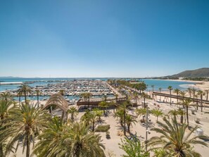 A coastal resort with a marina, palm trees, and a beach. - Nautic 2 by Interhome (Port d'Alcúdia)