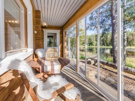 Outdoor dining. Sakarinniemi, vaikon loma 5 by Interhome