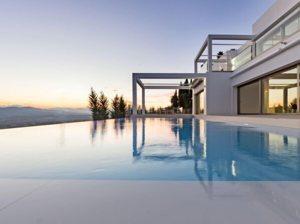 A heated pool