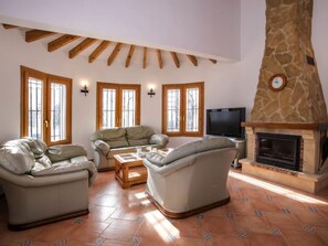 Fernseher, Kamin
