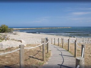 Vlak bij het strand