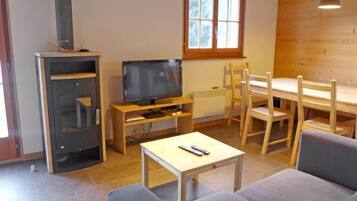 Fernseher, Kamin