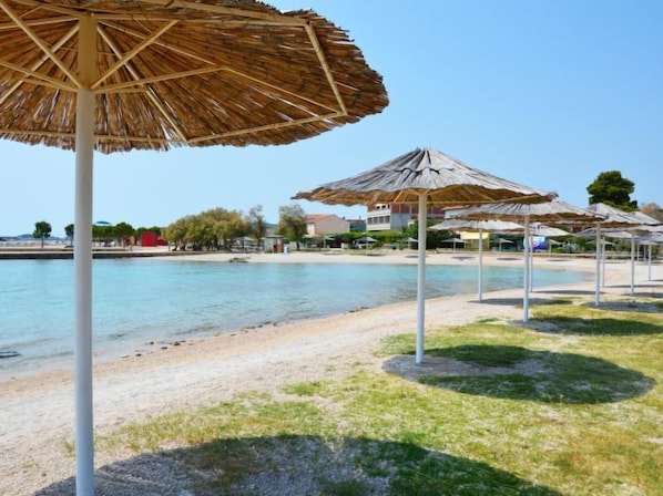 Vlak bij het strand