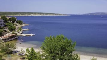 Vlak bij het strand
