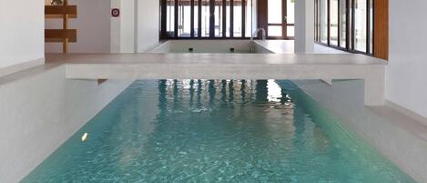Indoor pool, a heated pool