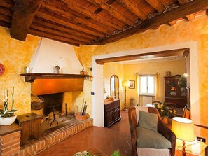 Flachbildfernseher, Kamin