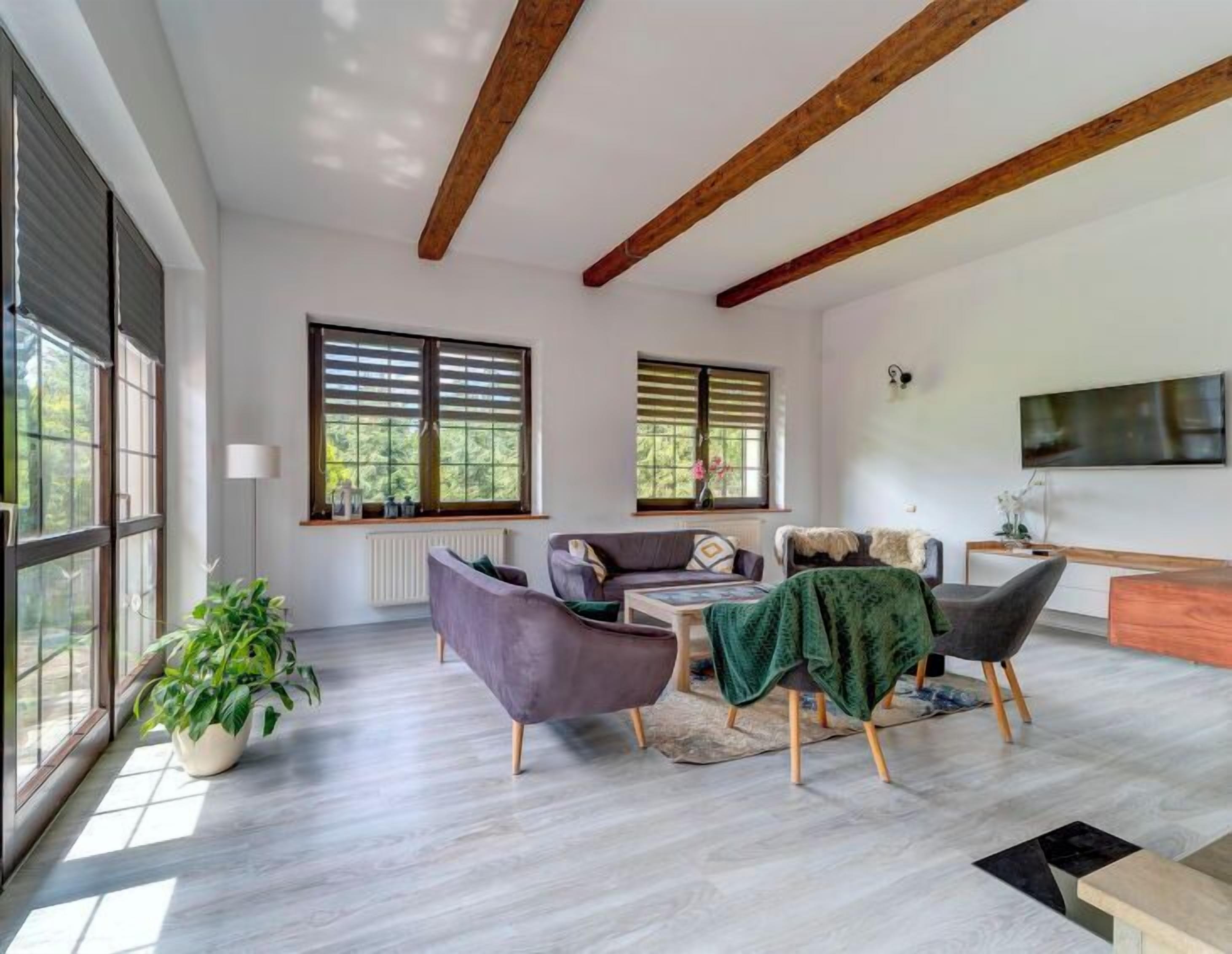 TV, fireplace, DVD player, foosball