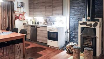 Fridge, microwave, dishwasher, highchair