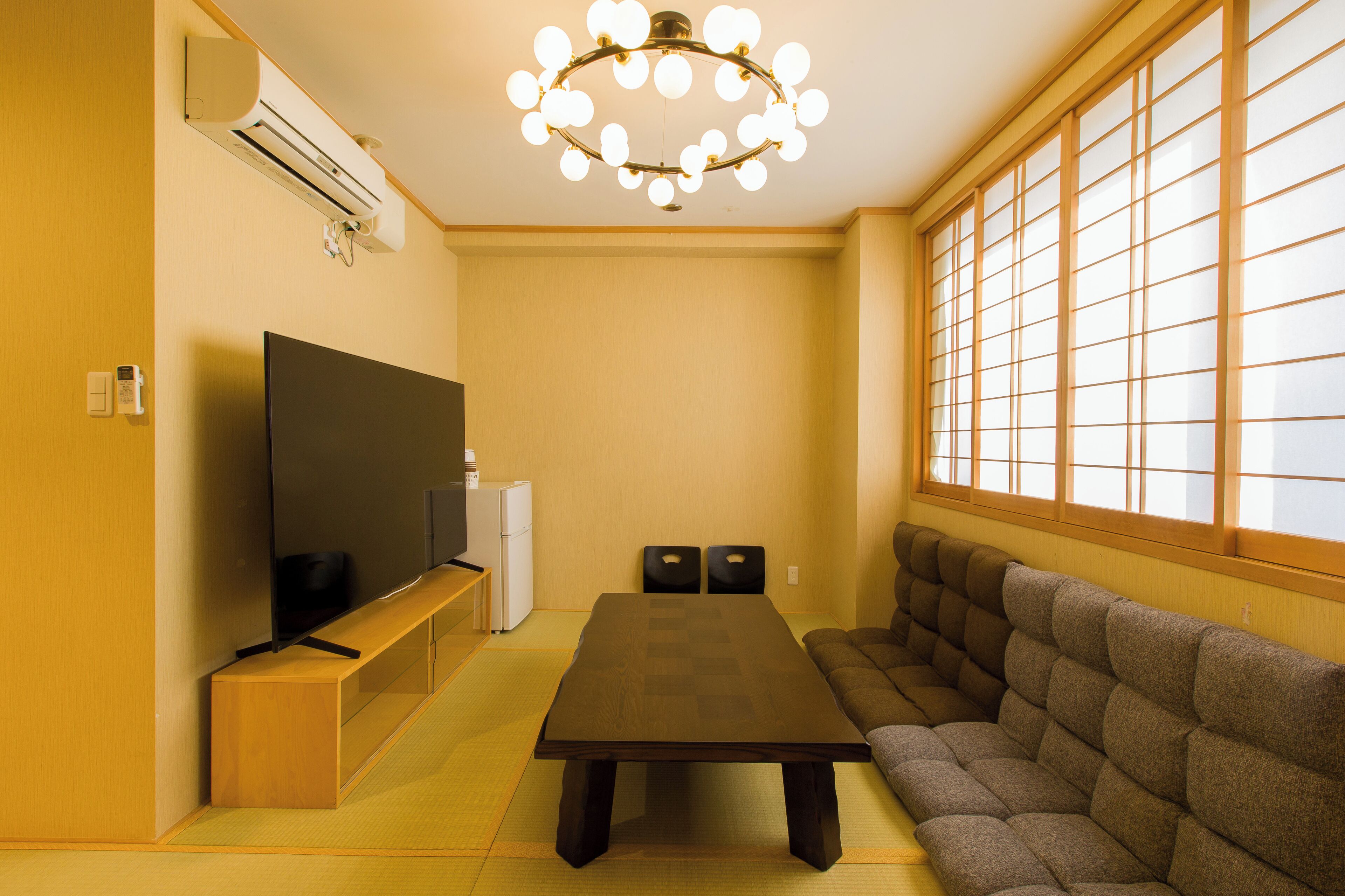 japanese style room, for 8 people | living area | flat-screen tv