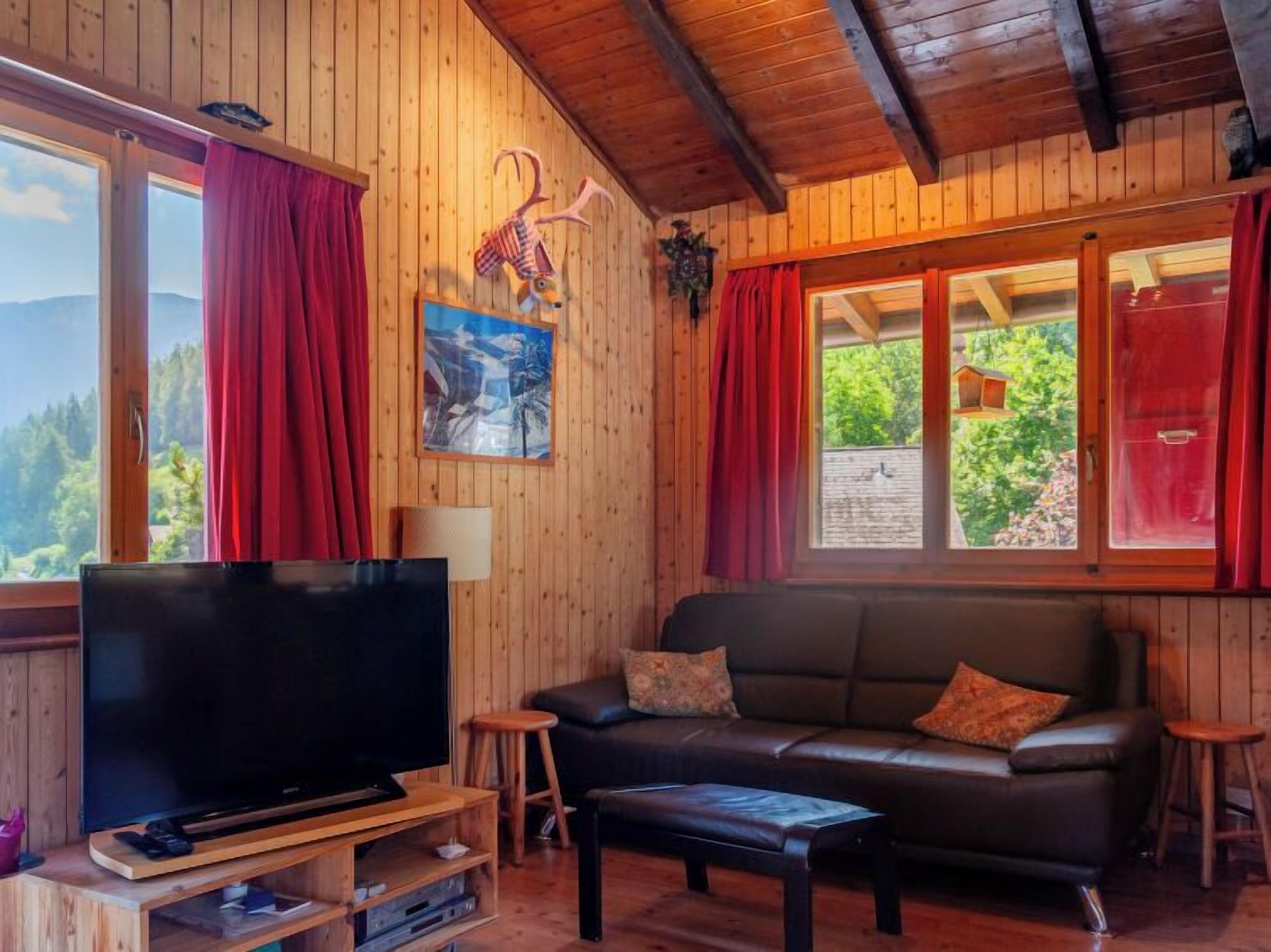 Fernseher, Kamin, DVD-Player