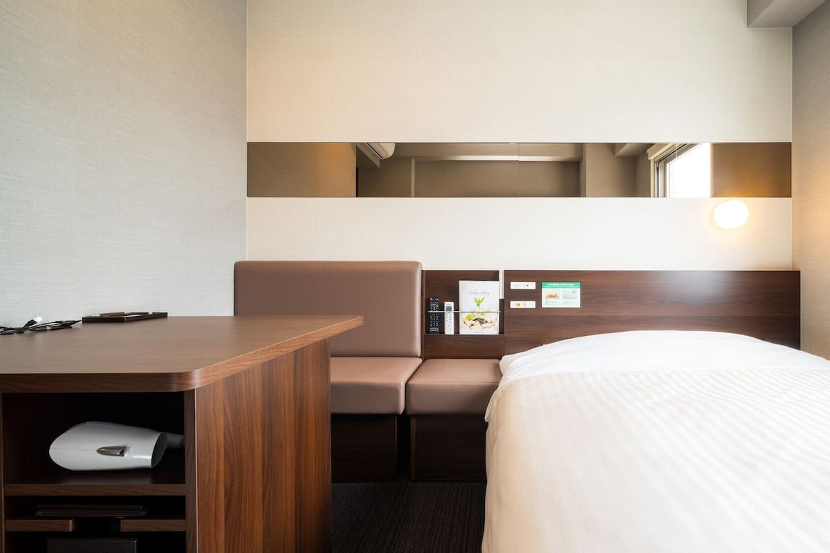 Desk, blackout drapes, WiFi (free), bed sheets