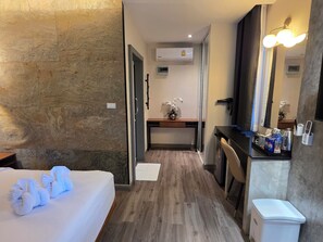 Minibar, in-room safe, desk, blackout curtains