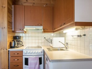 Fridge, microwave, dishwasher, high chair