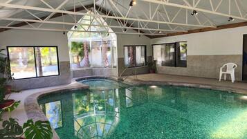 Indoor pool, outdoor pool