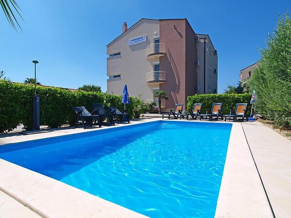 A heated pool