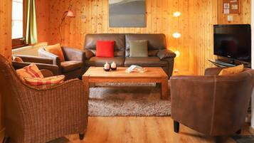 Fernseher, Kamin
