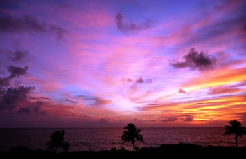 Sunrise from your front room at coconut beach house.