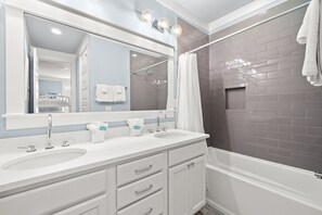 Hair dryer, towels, soap, shampoo - Bluefin Chateau with Low-Speed Vehicle, Heated Pool, and Cornhole Field (Miramar Beach)
