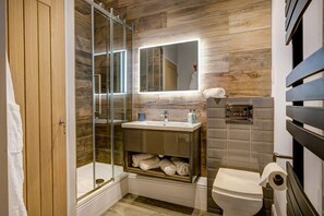 Shower, hair dryer