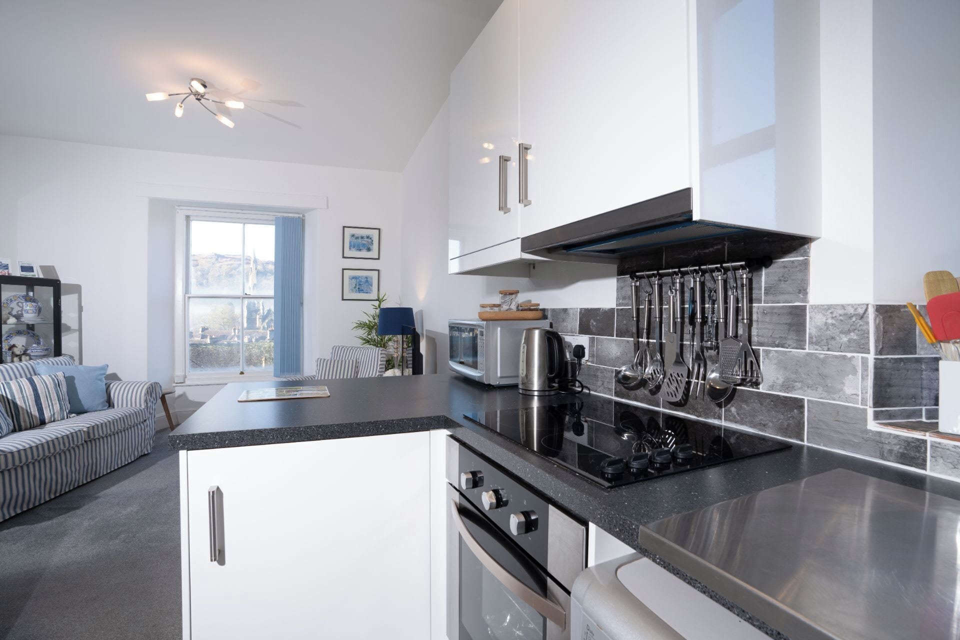 Refrigerador, microondas, horno y lavavajillas 