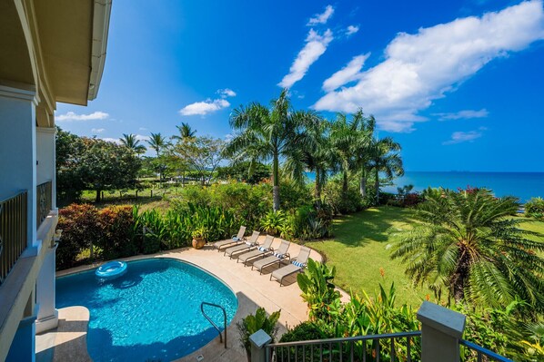 Pool - Beachfront Potrero: nice 7-BR villa, chef included - Casa Royal (Potrero)