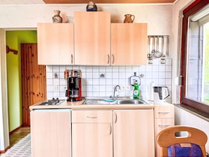 Fridge, microwave, oven, toaster