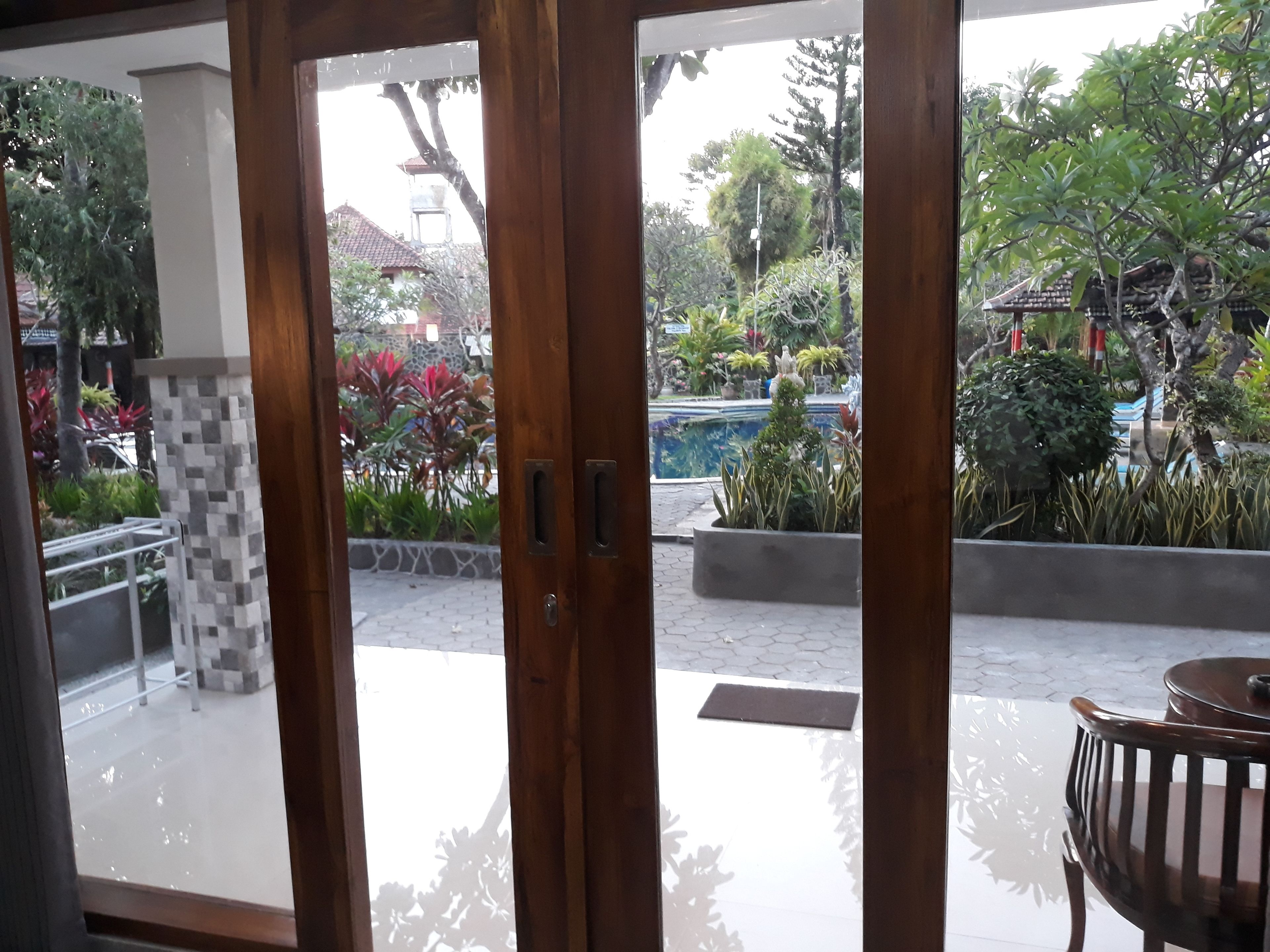 Deluxe Triple Room, Bathtub, Poolside | View from room