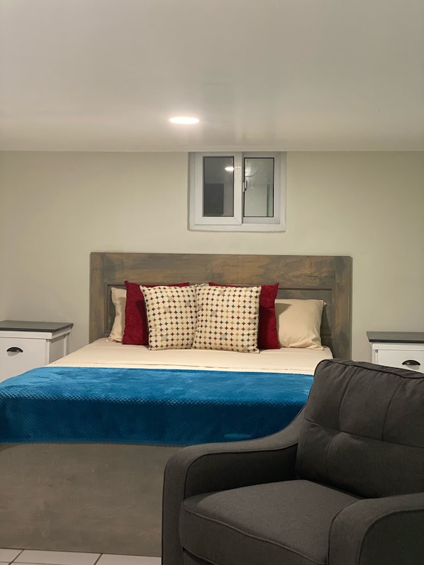 1 chambre, fer et planche à repasser, Wi-Fi, draps fournis