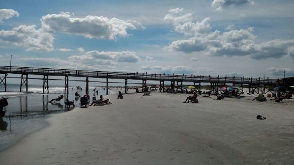 Guests can stroll along the pier, taking in the ocean views.