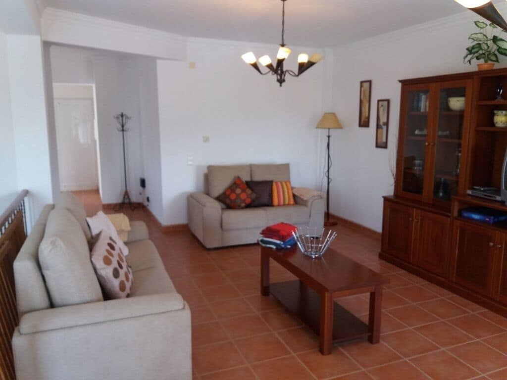 Télévision, lecteur de DVD, table de tennis de table, livres