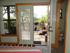 1 bedroom, memory-foam beds, desk, iron/ironing board