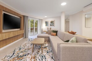 3 Bedrooms Apartment | Living area | Flat-screen TV - Coral Coast Apartments Palm Cove AVC (Palm Cove)